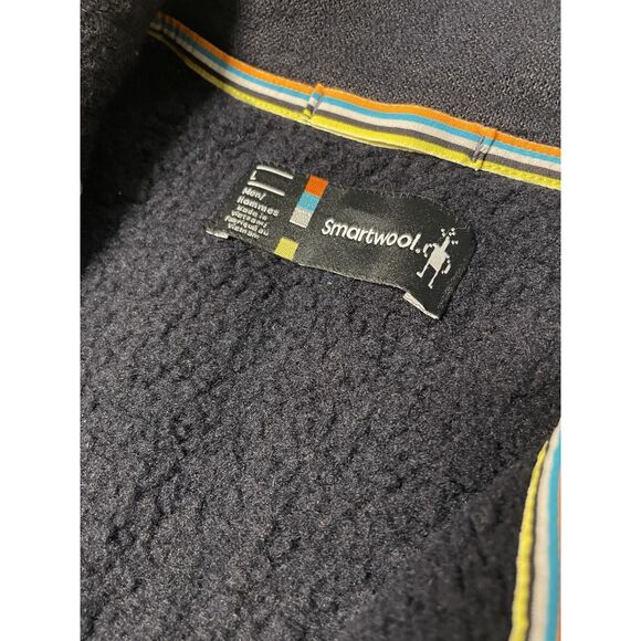 Smartwool Vest Hudson Trail Fleece Wool Blend Zip Outdoors Black Men L - Picture 6 of 7